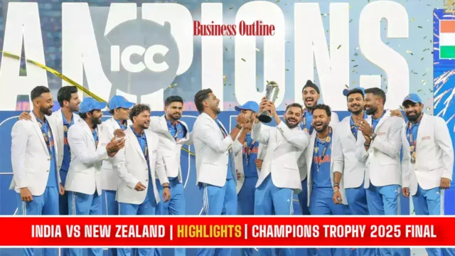 India vs New Zealand Highlights Champions Trophy 2025 Final copy