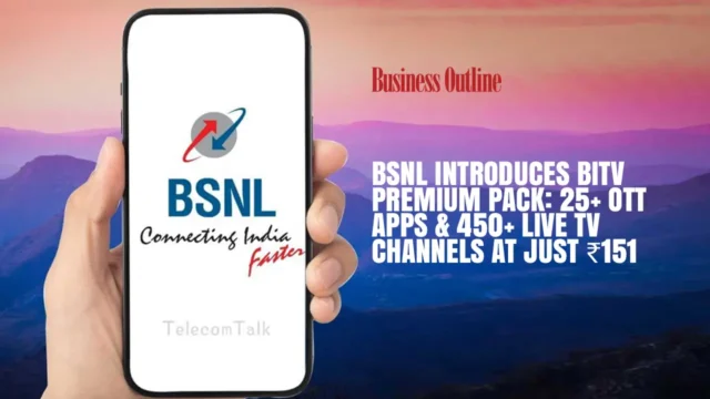 BSNL Introduces BiTV Premium Pack 25 OTT Apps 450 Live TV Channels at Just ₹151 copy