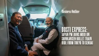 Dosti Express Japan PM Joins Modi on Shinkansen Bullet Train Ride from Tokyo to Sendai copy