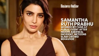Samantha Ruth Prabhu Mobbed by Fans at Public Event After Niddhi Agerwal Incident Netizens Slam Crowd Behavior copy