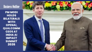 PM Modi Holds Bilaterals With OpenAI Qualcomm CEOs at India AI Impact Summit 2026 copy